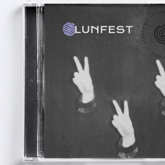 A cd cover with four hands making the peace sign.